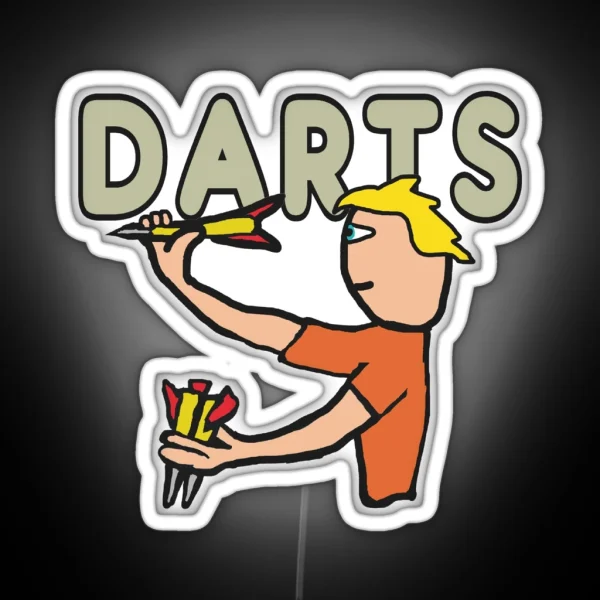 Darts RGB Neon Sign