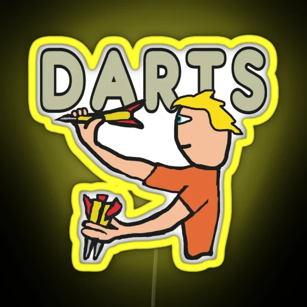 Darts RGB Neon Sign