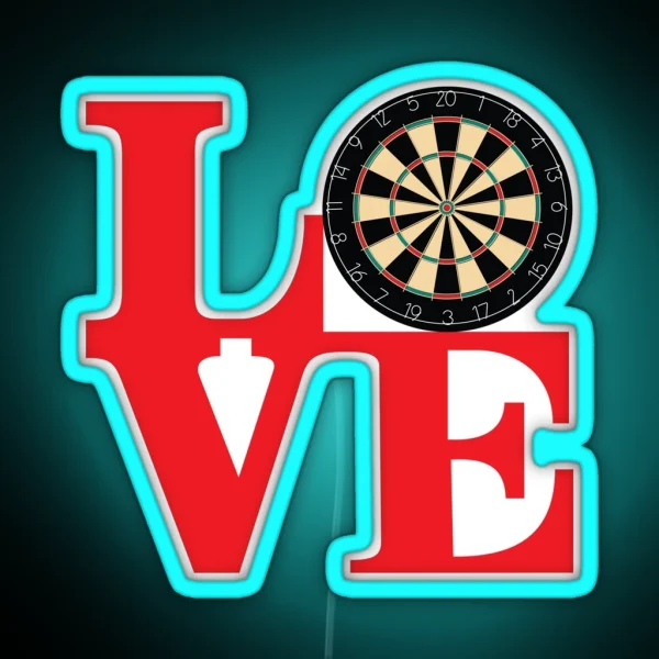 DARTS RGB Neon Sign