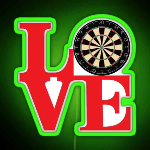 DARTS RGB Neon Sign