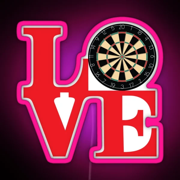 DARTS RGB Neon Sign