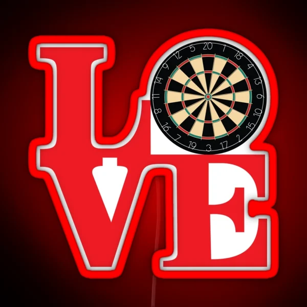 DARTS RGB Neon Sign