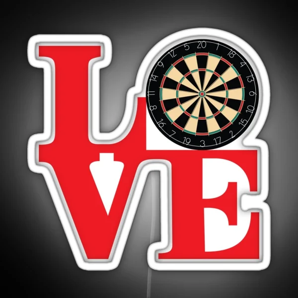 DARTS RGB Neon Sign