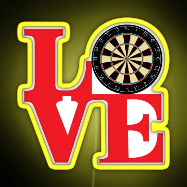 DARTS RGB Neon Sign