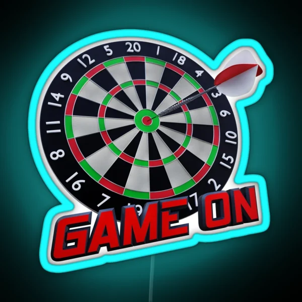 Darts RGB Neon Sign