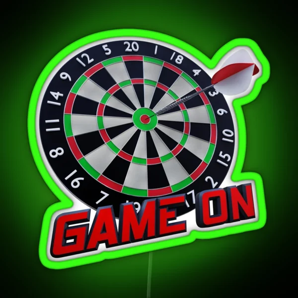 Darts RGB Neon Sign