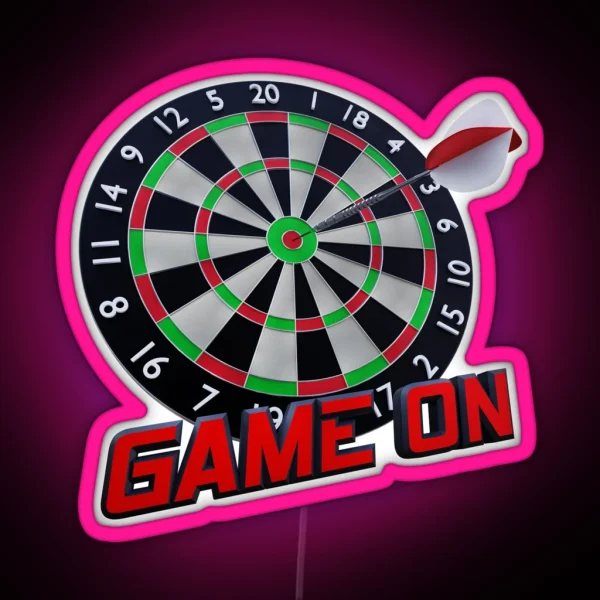 Darts RGB Neon Sign