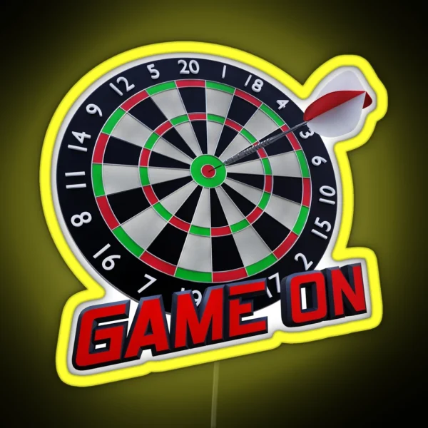 Darts RGB Neon Sign