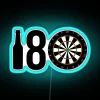 Sports Bar Decor: Colorful Neon Sign for Dart Enthusiasts