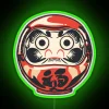 Colorful Japanese-inspired Daruma doll themed RGB neon room decor accent.