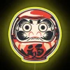 Vibrant Color Changing LED Sign with Customizable Daruma Design Options Available