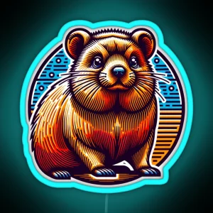 Dassie Hyrax RGB Neon Sign