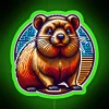 Dassie Hyrax Wildlife Neon Sign in Vibrant RGB Colorful Lighting