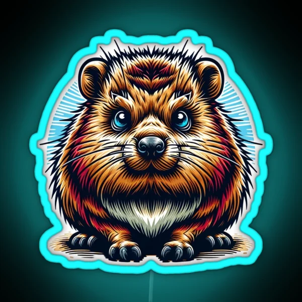 Dassie Hyrax RGB Neon Sign