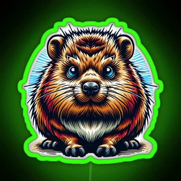 Dassie Hyrax RGB Neon Sign