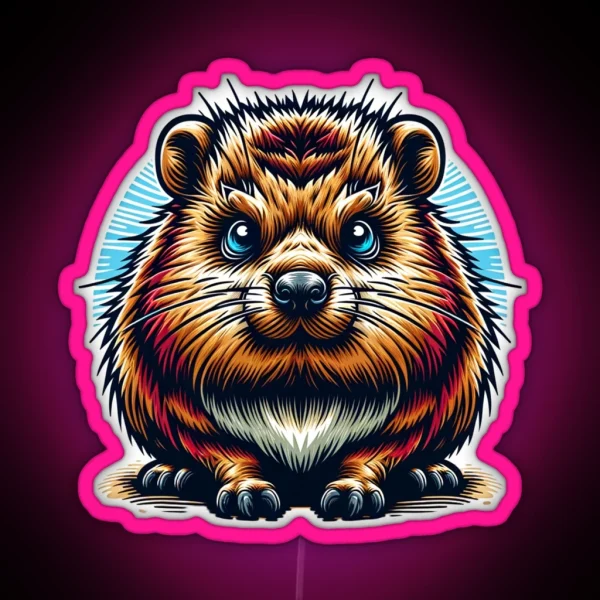 Dassie Hyrax RGB Neon Sign