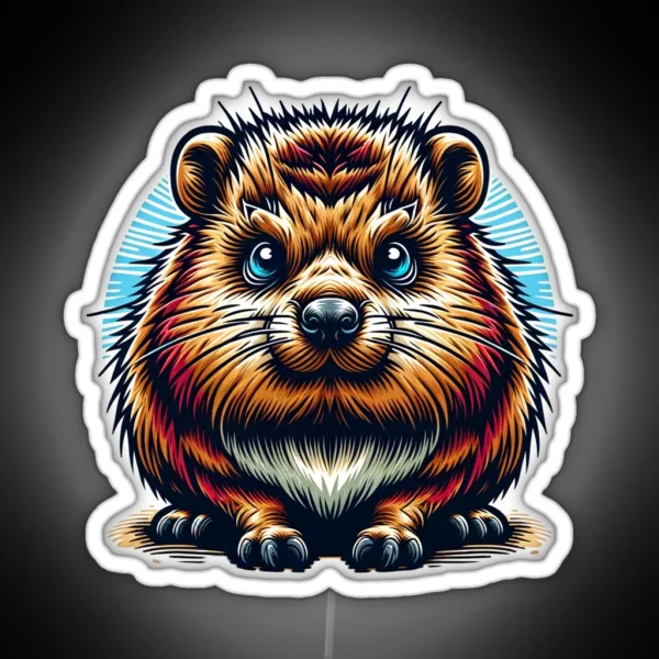 Dassie Hyrax RGB Neon Sign