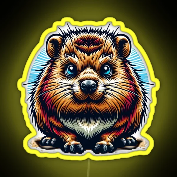 Dassie Hyrax RGB Neon Sign