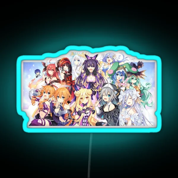 Date A Live 10 Anniversary RGB Neon Sign