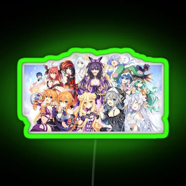 Date A Live 10 Anniversary RGB Neon Sign