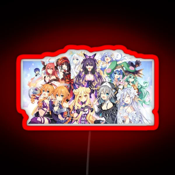Date A Live 10 Anniversary RGB Neon Sign