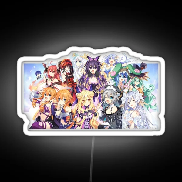 Date A Live 10 Anniversary RGB Neon Sign