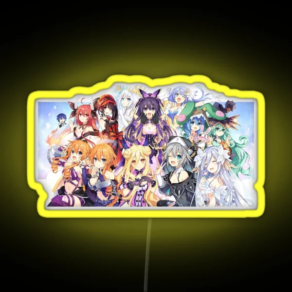 Date A Live 10 Anniversary RGB Neon Sign