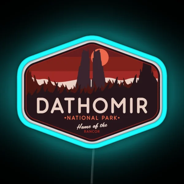 Dathomir National Park Home Of The Rancor RGB Neon Sign