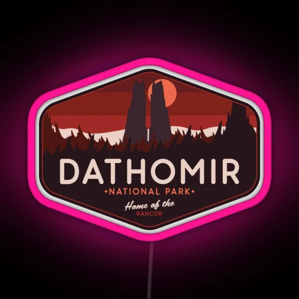Dathomir National Park Home Of The Rancor RGB Neon Sign
