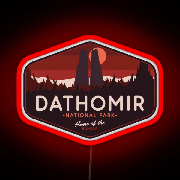 Dathomir National Park Home Of The Rancor RGB Neon Sign