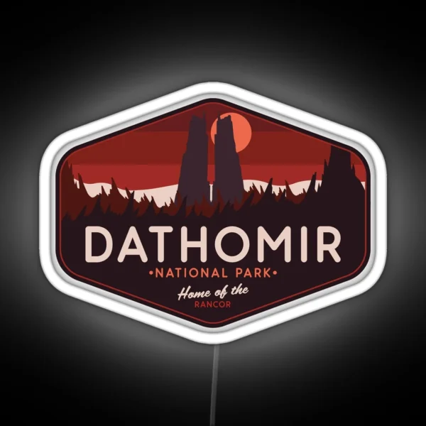 Dathomir National Park Home Of The Rancor RGB Neon Sign