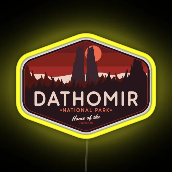 Dathomir National Park Home Of The Rancor RGB Neon Sign