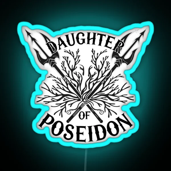 Daughter Of Poseidon Mythical Ocean Goddess 2 RGB Neon Sign