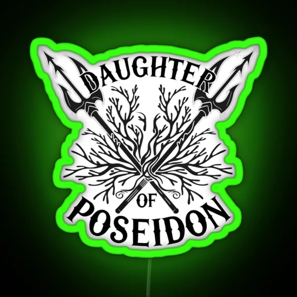 Daughter Of Poseidon Mythical Ocean Goddess 2 RGB Neon Sign