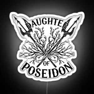 Daughter Of Poseidon Mythical Ocean Goddess 2 RGB Neon Sign