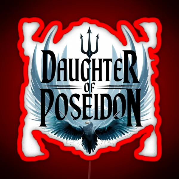 Daughter Of Poseidon Mythical Ocean Goddess 3 RGB Neon Sign