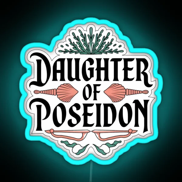 Daughter Of Poseidon Mythical Ocean Goddess RGB Neon Sign