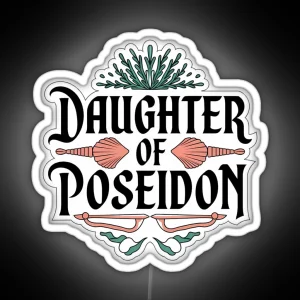 Daughter Of Poseidon Mythical Ocean Goddess RGB Neon Sign