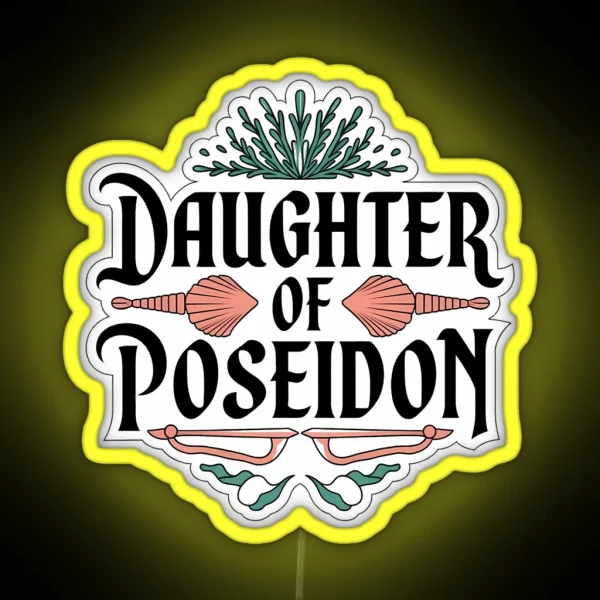 Daughter Of Poseidon Mythical Ocean Goddess RGB Neon Sign