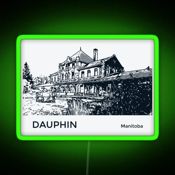 Dauphin Manitoba RGB Neon Sign