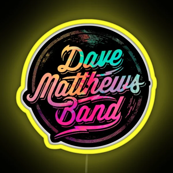 Dave Matthews RGB Neon Sign