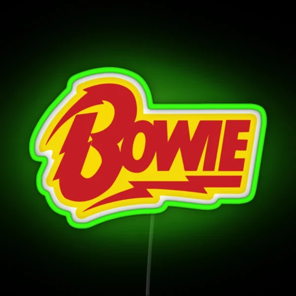 David Bowie RGB Neon Sign
