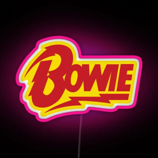 David Bowie RGB Neon Sign