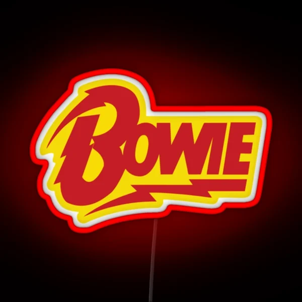 David Bowie RGB Neon Sign