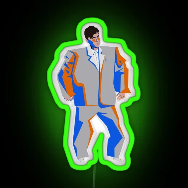 David Byrne Stop Making Sense Talking Heads RGB Neon Sign