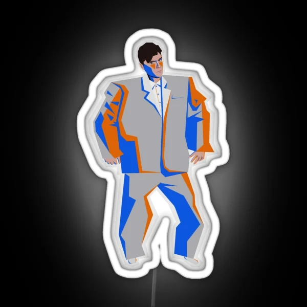 David Byrne Stop Making Sense Talking Heads RGB Neon Sign