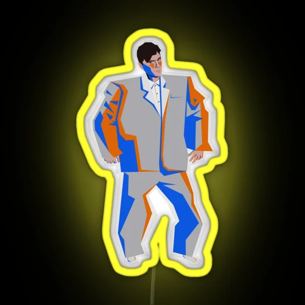 David Byrne Stop Making Sense Talking Heads RGB Neon Sign