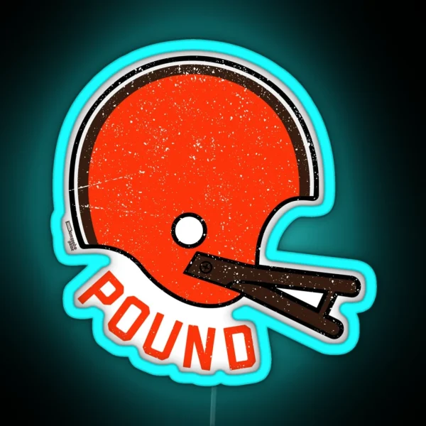 Dawg Pound Damgoodgame Cleveland Lid Graphic RGB Neon Sign