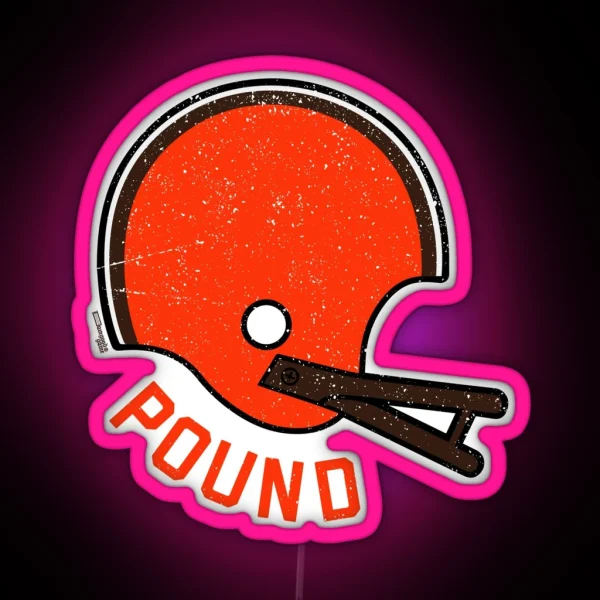 Dawg Pound Damgoodgame Cleveland Lid Graphic RGB Neon Sign