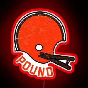 Dawg Pound Damgoodgame Cleveland Lid Graphic RGB Neon Sign